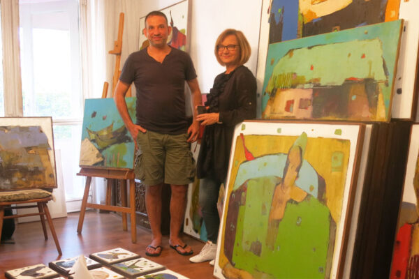 Der syrische Bildhauer & Kunstmaler Ammar Alnahhas